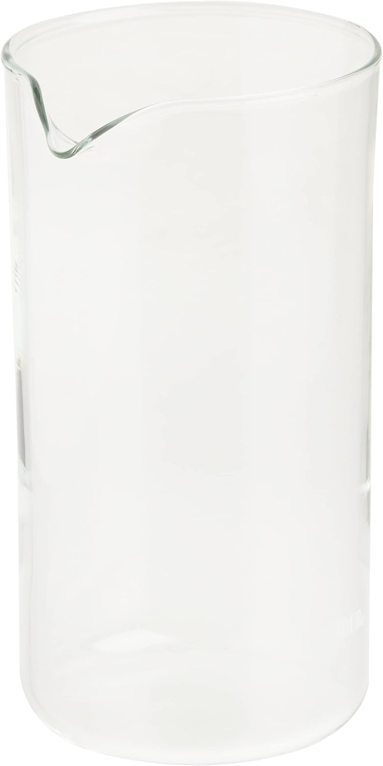BonJour 8-Cup French Press 53315 Replacement Glass Carafe, Universal Design | Universal Fit for Most 8-Cup French Press Frames, Durable Glass, Easy Replacement Part