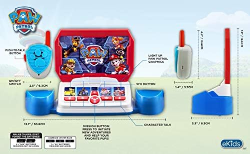 Paw Patrol Toy Walkie Talkie Command Center for Kids, Fun Paw Patrol Toys