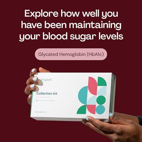 Everlywell At-Home HbA1c Lab Test for Women and Men, Measures Hemoglobin A1c for Accurate Results from CLIA-Certified Labs Within Days