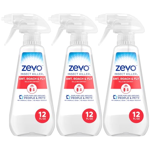 Zevo Flying Insect Bug Aerosol Spray, Kills Flies & Fruit Flies, 2 Bottles
