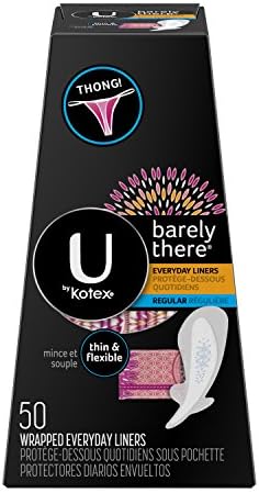 U by Kotex Barely There Thong Pantiliners 50 ea (Pack of 2)