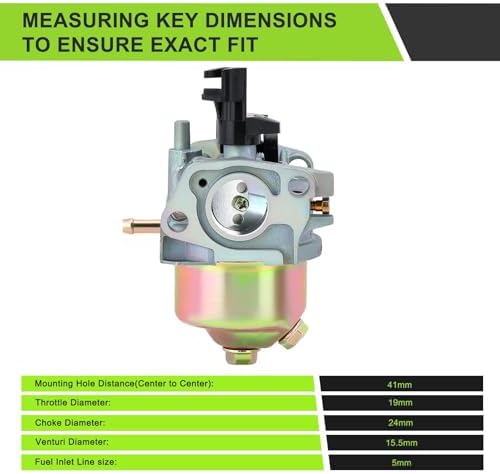 Carburetor for Harbor Freight Chicago Predator 4000 3000 3050 3200 4375 Watts Generator Powered by A 212CC 208CC 7HP 6.5HP Engine Parts with Fuel