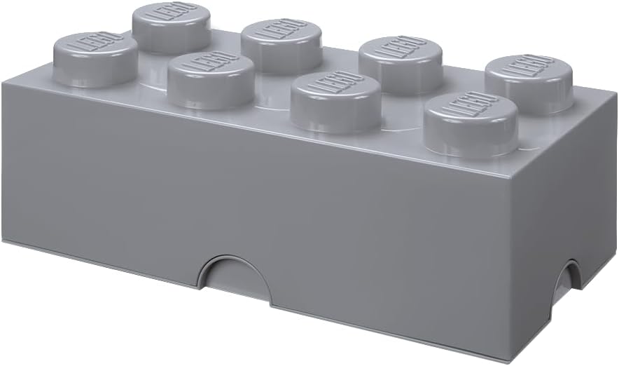 LEGO Storage Brick 8 12.1 L Storage Box with Lid Pink | Durable PVC-free plastic container for bricks, toys and clothes. Compatible with LEGO Brick Drawers and other 8-stud bins