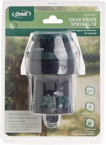 Orbit 58565N H2O-Six Gear-Drive Sprinkler