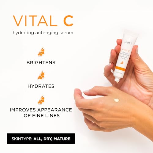 IMAGE Skincare, VITAL C Hydrating Face Serum, with Vitamin C and Hyaluronic Acid, to Brighten, Tone and Smooth Appearance of Wrinkle