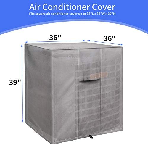 Homydom Air Conditioner Covers for Outside Units Fits up to 30"x30"x32" Full Winter AC Unit Covers Outdoor Protection