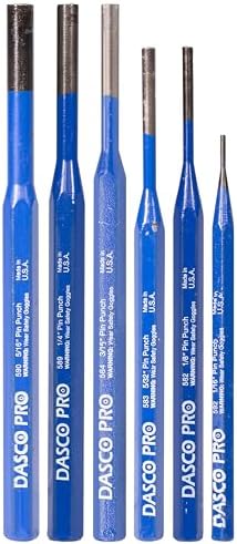 DASCO PRO 6 Piece Pin Punch Kit, Assembled in USA, VN70022 22