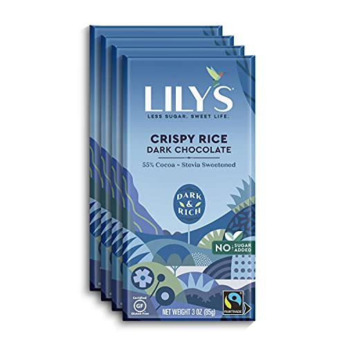 LILY'S Almond Dark Chocolate | 3 ounce, 4-Pack