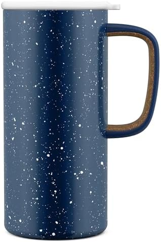 Ello Campy 18oz Insulated Stainless Steel Travel Mug with Handle, Avalon Sea