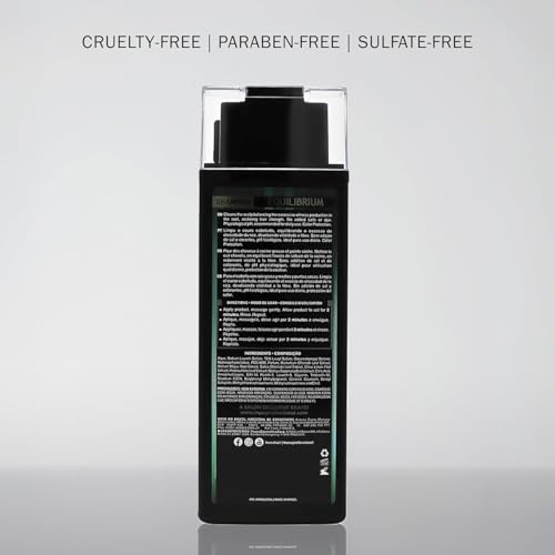 TRUSS Equilibrium Shampoo, Oily Scalp Sulfate & Dye Free, 10.14 oz | Balancing shampoo for combination hair. Color safe formula for oily hair