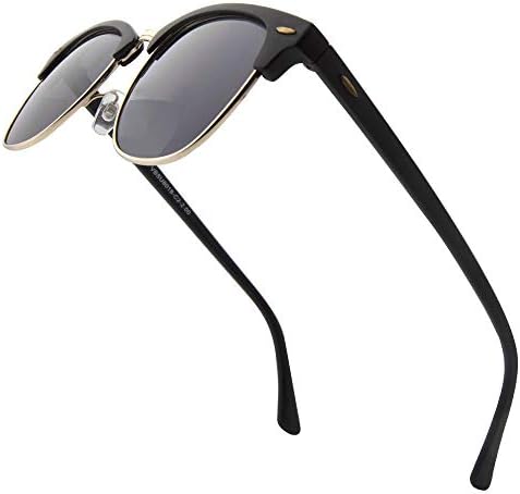 VITENZI Bifocal Sunglasses for Men Women Semi Rimless Reading Sun Tinted Glasses with Readers - Tivoli