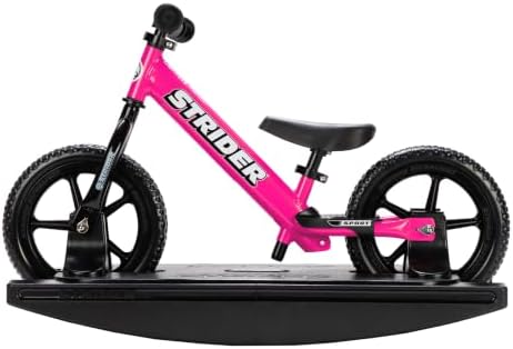 Strider Sport 2-in-1 Rocking Bike, Ages 6 Months–4 Years | For 12 Model, Converts Baby Rocking Toy to Toddler Balance Bike, Tool-Free Adjustments, Wide and Stable Base, Durable Plastic