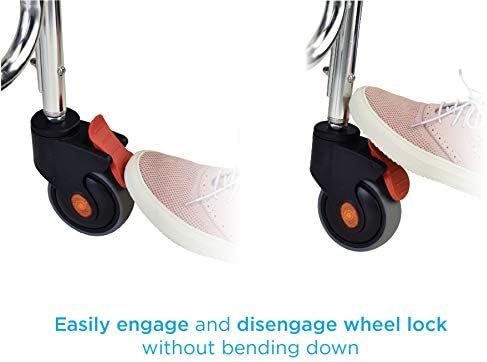 NOVA Shower Chair and Commode with Locking Wheels