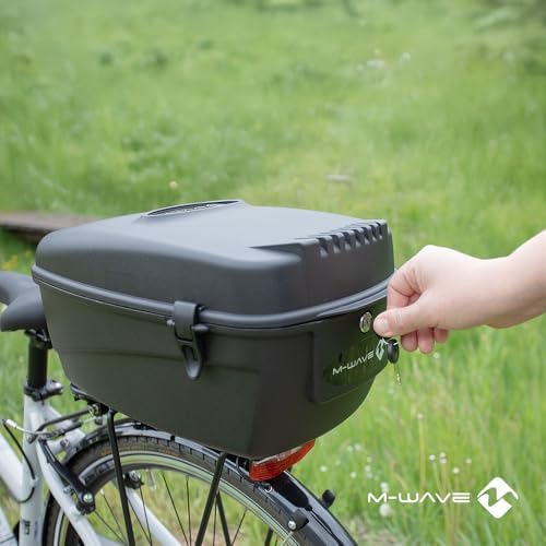 M-Wave Unisex's Amsterdam Bicycle Top Case-Black, Large | bike-panniers-and-rack-trunks