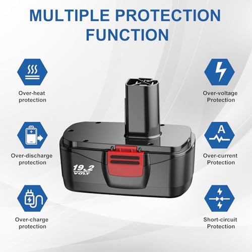 2Pack Upgraded 4500mAh Replacement for Craftsman 19.2V Battery | Compatible with Craftsman 19.2 Volt Battery DieHard C3 130279005 130279003