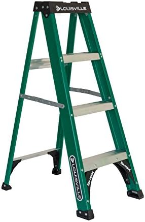 Louisville Ladder 4-Foot Fiberglass Step Ladder, 225-Pound Load Capacity, Type II, FS4004