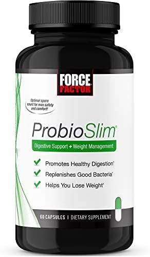 Force Factor ProbioSlim Probiotics for Women and Men, Probiotics for Digestive Health to Reduce Bloating, Gas, & Occasional Diarrhea, with Prebiotics