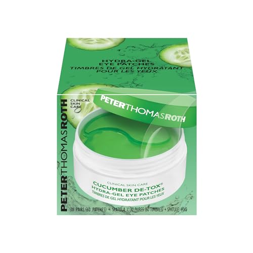 Peter Thomas Roth | Cucumber De-Tox® Hydra-Gel Eye Patches | Cucumber Extract Eye Mask Patches for Puffiness and Dark Circles