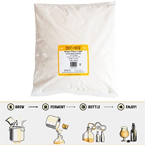 Craft a Brew - Dry Malt Extract for Brew Kit - All Purpose Base Extract - 1 Pound Bavarian Wheat - For Any Beer Style - Effective Fermentation