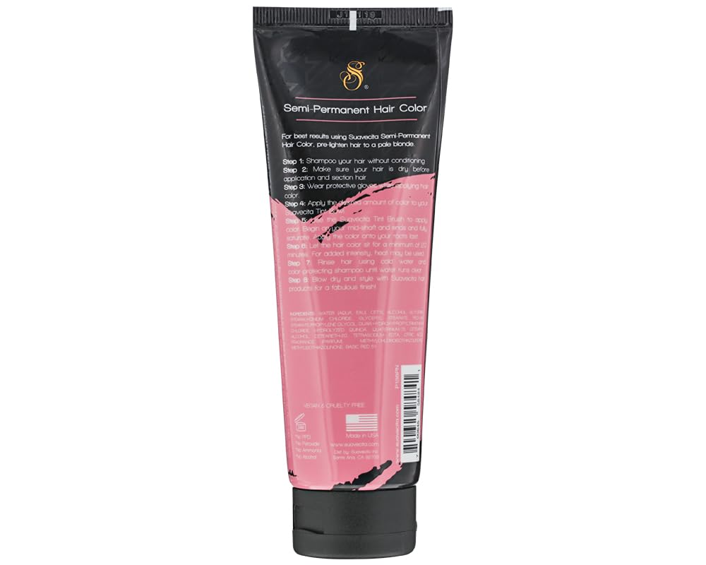 Suavecita Semi-Permanent Hair Color Muse Pink Vegan Cruelty Free