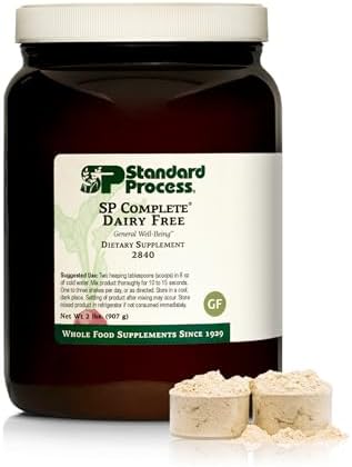 Standard Process SP Complete Dairy-Free - Rice Protein Powder for Amino Acid Support - Supports Gut Health, Liver Function & Immune Health - Vegan