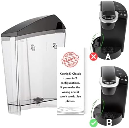 Replacement Water Reservoir Tank for Keurig K-Classic ONLY 48 oz - B44, B40, B45, B50, K40, K45, K50