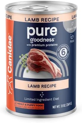 CANIDAE Pure Goodness Wet Dog Food, Salmon & Sweet Potato, 13 oz, 12 Pack