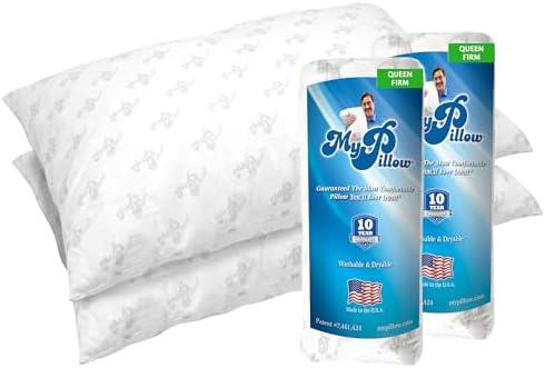 MyPillow Bedding Bed Pillows for Sleeping Queen Size, Set of 2, for Back, Stomach or Side Sleepers - My Pillow Classic Pillow [Queen, Combo]