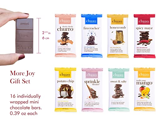 Chuao Chocolatier Share the Love Assorted Milk and Dark Mini Gourmet Chocolate Bars Gift Box | Sampler For Holiday, Birthday, Thank You, Corporate Gift Baskets | 36 Bars, 0.39 oz Each