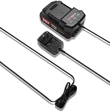 AVID POWER 20V Max Lithium Ion Battery Charger, Only Compatible with Avid Power 20V 1.5/2.0Ah Batteries (Excludes 3.0Ah Batteries)