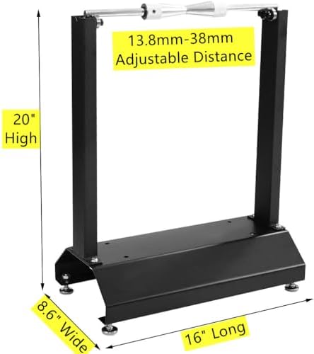 SUNROAD Motorcycle Wheel Balancer Stand, Black | Precision Static Tire & Rim Balancing Truing Stand for Garage Workshop, Heavy Duty Steel