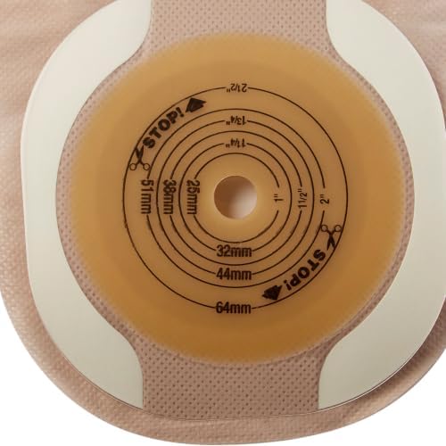 Hollister 8031 Premier 1-Piece 12” Drainable Ostomy Pouch & Flat FlexWear Skin Barrier, Pack of 10, Ultra-Clear