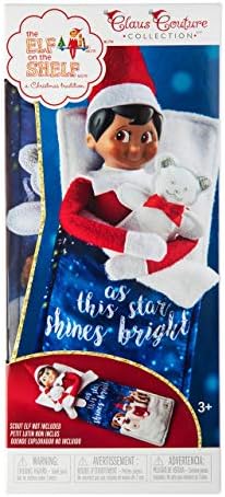The Elf on the Shelf: A Christmas Tradition Girl Scout Elf (Brown Eyed) with Claus Couture Collection Scout Elf Slumber Set