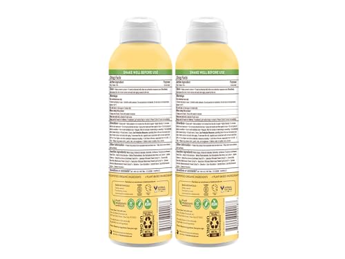Babo Botanicals Sheer Zinc Continuous Sunscreen Spray SPF30 - Natural Zinc Oxide - Extra Sensitive Skin - Water Resistant - Vegan - Fragrance-Free - Air-Powered Spray - For all ages