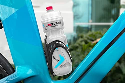 XLAB Xenon Cage – Water Bottle Holder for Triathlon and Road Bikes 8 pounds of Grip Force – Matte Black