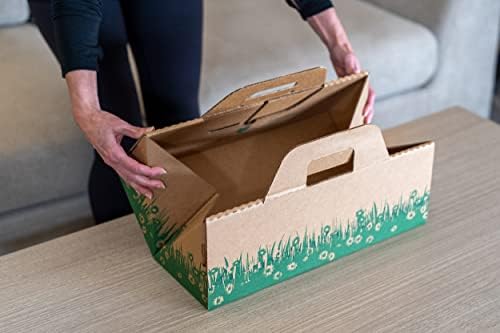 Disposable Ten Second Litter Boxes for Kitty/Cats. Made in the USA. Biodegradable Solution for Quick and Easy Disposal. Made of Recyclable Material. (8-Pack)