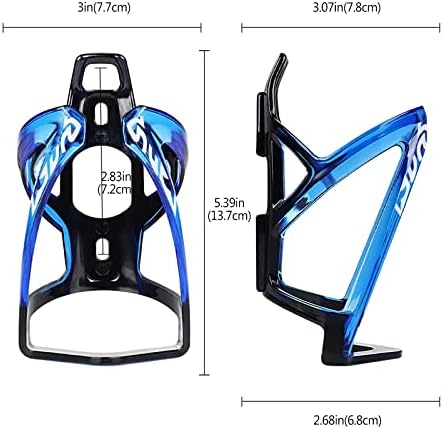 Suruid Bike Water Bottle Cage Ultra-Light Bicycle Bottle Holder Universal Bike Cup Holder Rack for Bicycle, Cycling, MTB, Road/Mountain Bikes 2 Pack - Black