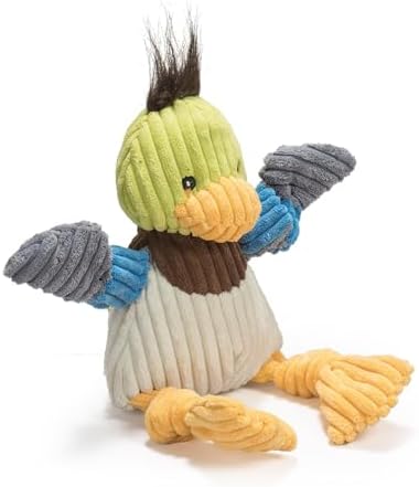 HuggleHounds Knottie Plush Dog Toy - Dog Stuffed Animal Toy, Squeaky Puppy Toys, for Small, Medium & Large Dogs, Durable Plush to Keep Them Busy - Ms Maddie Sock Monkey, Large