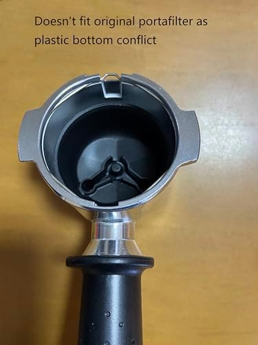 54mm Filter Basket Stainless Steel Portafilter Basket Espresso Handle Compatible with Breville Portafilter BES870XL, BES860XL, BES840XL