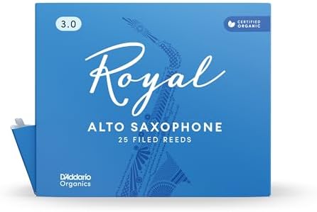 D'Addario Organics Royal Alto Saxophone Reeds Strength 1.5, 3-Pack