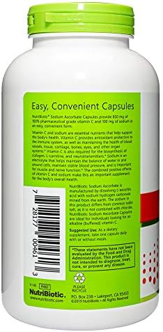 NutriBiotic - Lemon Electro-C, Vitamin C & Electrolyte Powder, 16 OZ | 850 Mg Vitamin C Per Serving | Effervescent Electrolyte Recharge | Buffered & Highly Soluble | Free of Calories, Gluten & Non-GMO