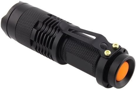 Scalable Blue LED Flashlight 3 Mode Long Range Blue Light Flashlight Torch Night Fishing and Outdoor Activities-Black House