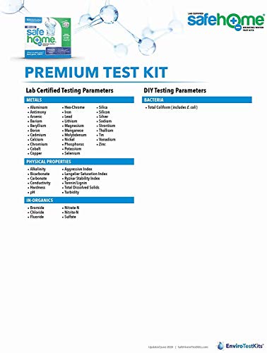 Safe Home® 200-in-1 Ultimate Drinking Water Test Kit – Tests for 200 Parameters at our EPA Certified Lab – Home Inspections, Mortgage Loans, Real Estate Transactions, & More