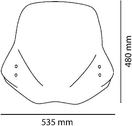 Puig Windshield Touring II, Smoke | 5267H