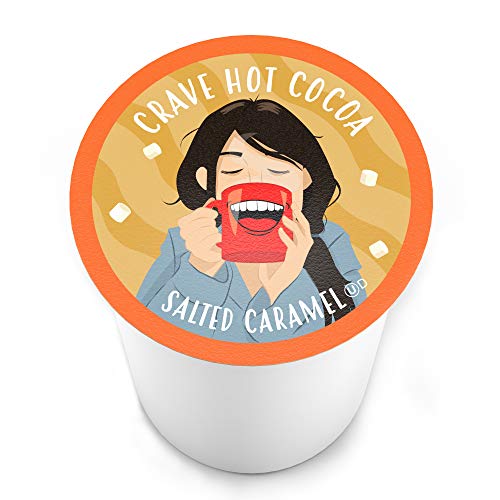 Crave Hot Chocolate Pods, Compatible with 2.0 K-Cup Brewers, Mint Chocolate, 40 Count