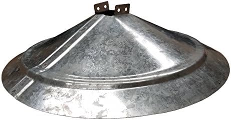 BOSS Buck Varmint Funnels Durable Lightweight Galvanized Steel Protective Squirrel Funnels with Self Tapping Screws for Game Feeder, Set of 3