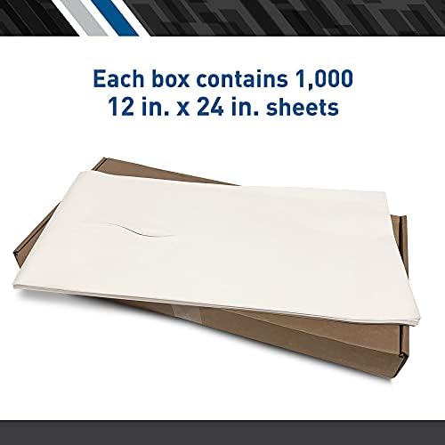 BodyMed® Premium Headrest Paper Sheets – With Slit – Disposable Medical Face Barrier – Exam Paper Sheets – Case of 1