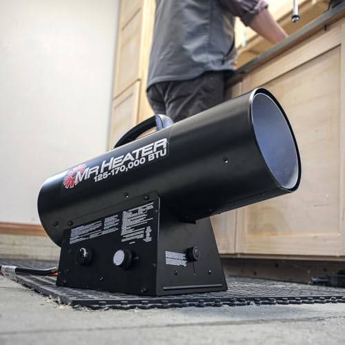 Mr. Heater 125,000 BTU Quiet Burner Technology Forced Air Propane Heater