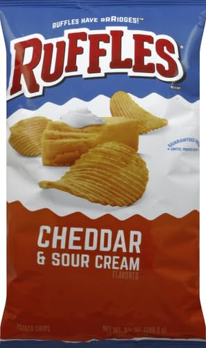 Ruffles Cheddar & Sour Cream Flavored Potato Chips, Party Size! (13 Ounce)