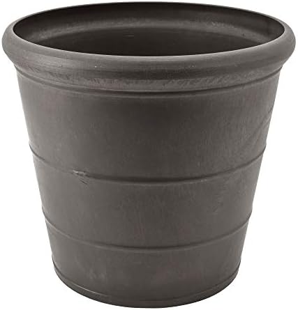 PSW Pot Collection NUR28C 10” Planter Pot for Indoor and Outdoor Plants and Gardens, 10-inch, Chocolate